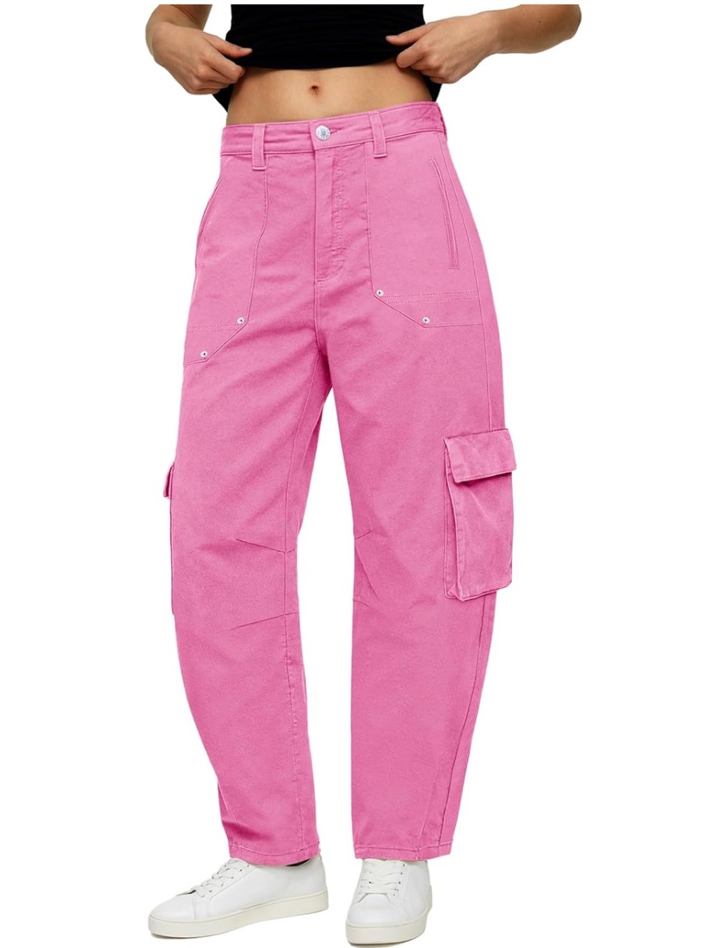 [Never Worn] Aoysky Pink Barrel Cargo Pants
